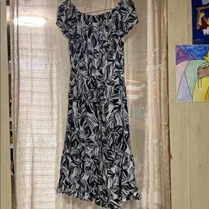 A palm leaf dress.     Women’s